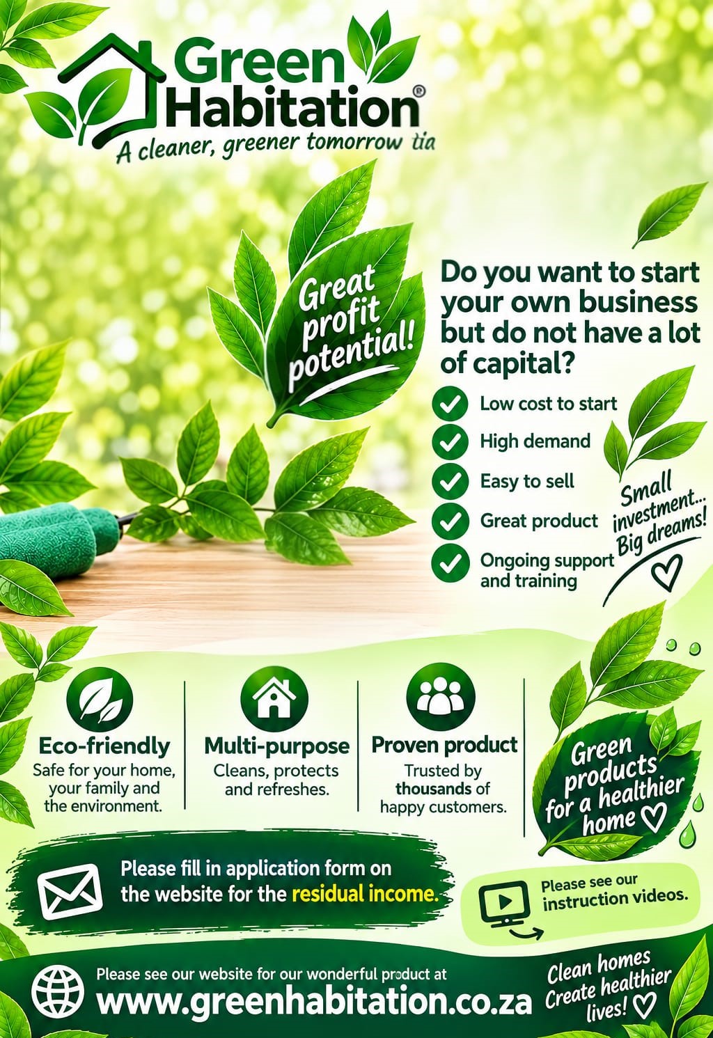 Advert for sales opportunity